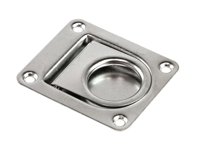 Ручка палубная потайная 64х54 мм нержавеющая сталь (51001)